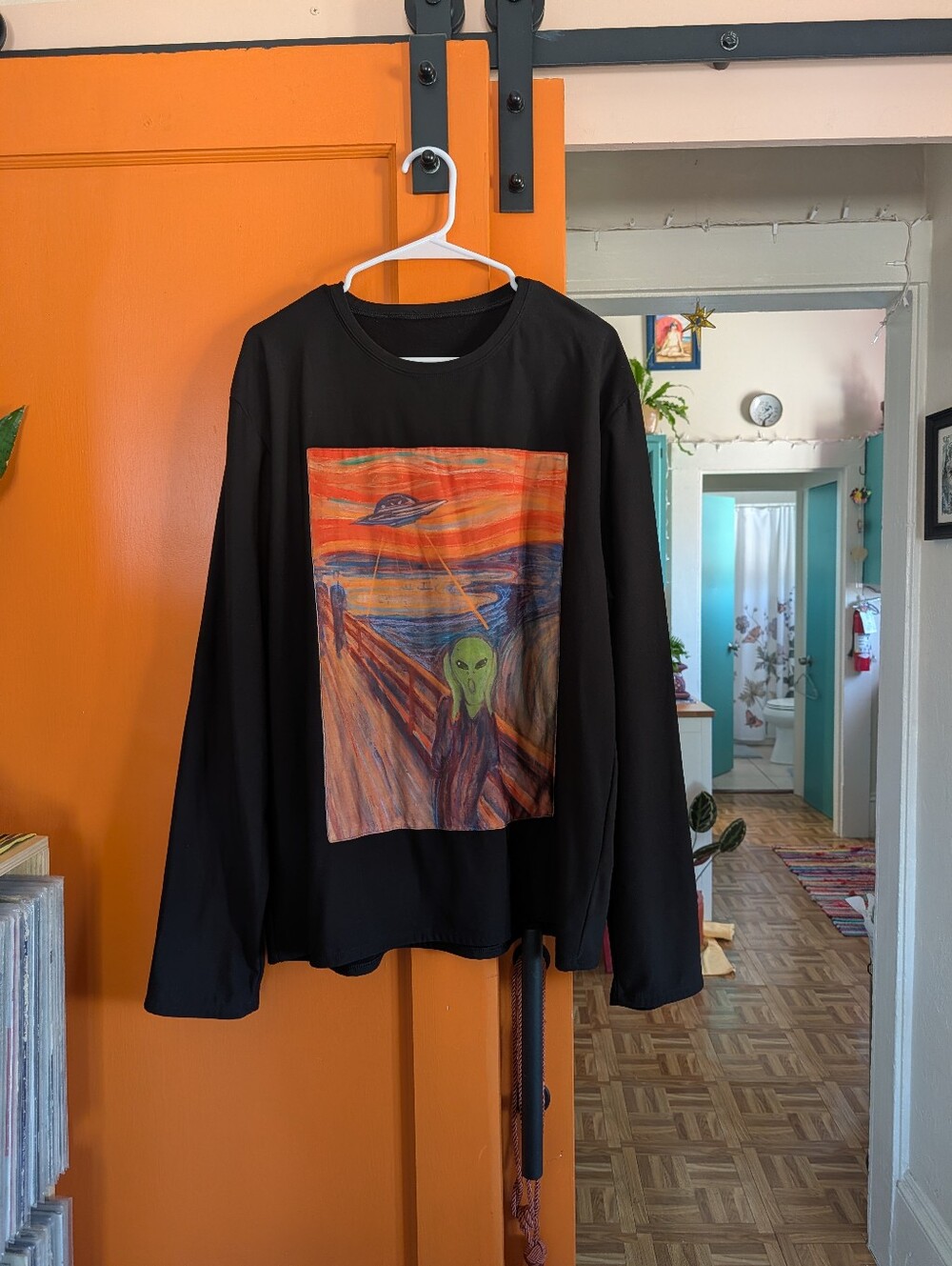 Space Scream Patch Sweater from the popular alternative fashion brand BlackMilk
